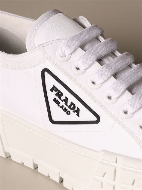 white prada sneakers womens|prada sneakers on sale women's.